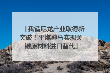 我省尼龙产业取得新突破！平煤神马实现关键原材料进口替代